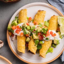 Baked Mushroom & Potato Taquitos (Vegan & Gluten-Free)