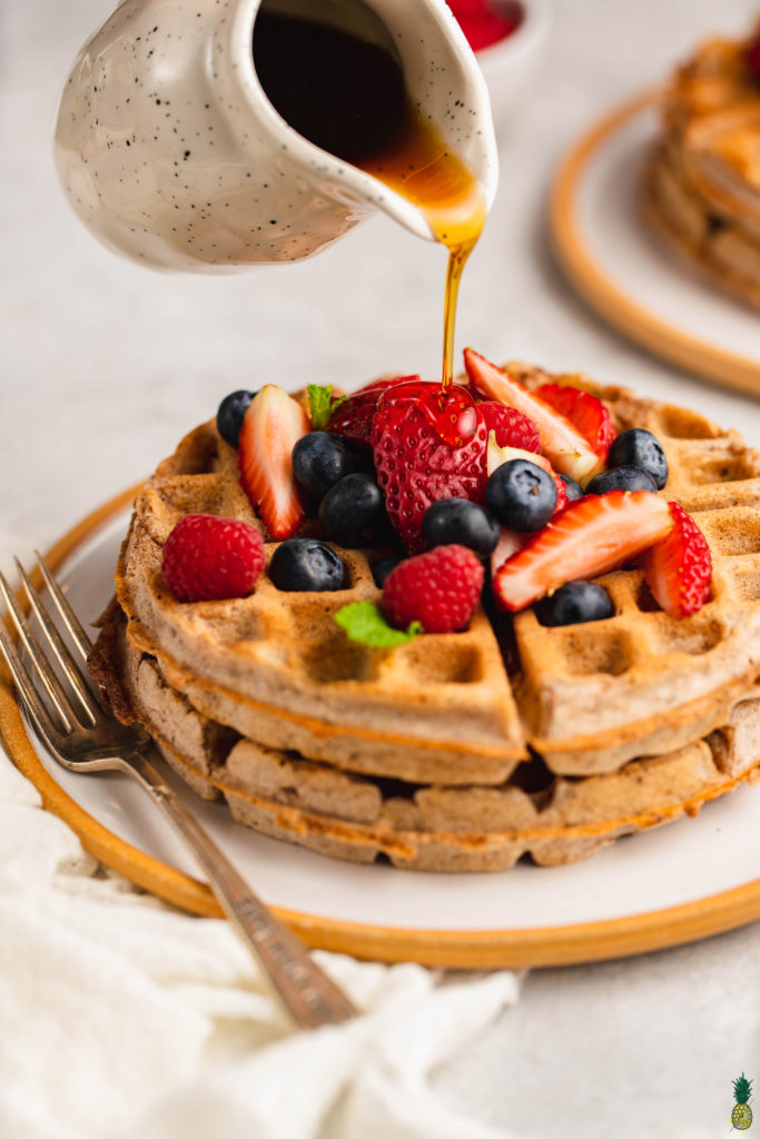 Easy Vegan Rye Waffles - Sweet Simple Vegan