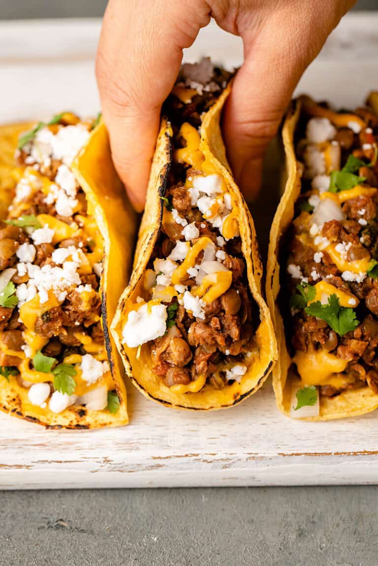 Lentil & Walnut Taco Meat - Sweet Simple Vegan