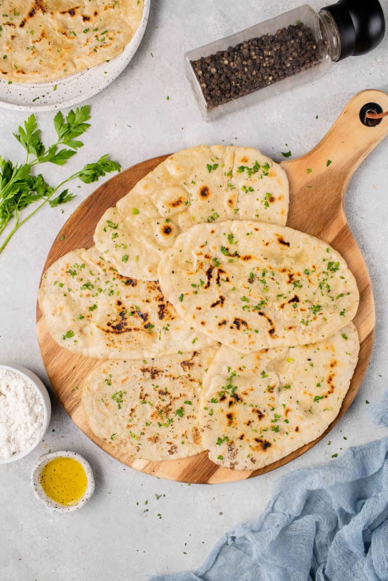 Easy Gluten-Free Flatbread (5-Ingredients!) - Sweet Simple Vegan