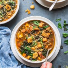 Easy Sweet Potato Lentil Soup