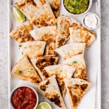Potato & Bean Quesadillas (5-Ingredients)