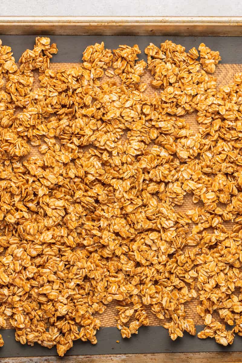 Homemade Peanut Butter Granola - Sweet Savory and Steph