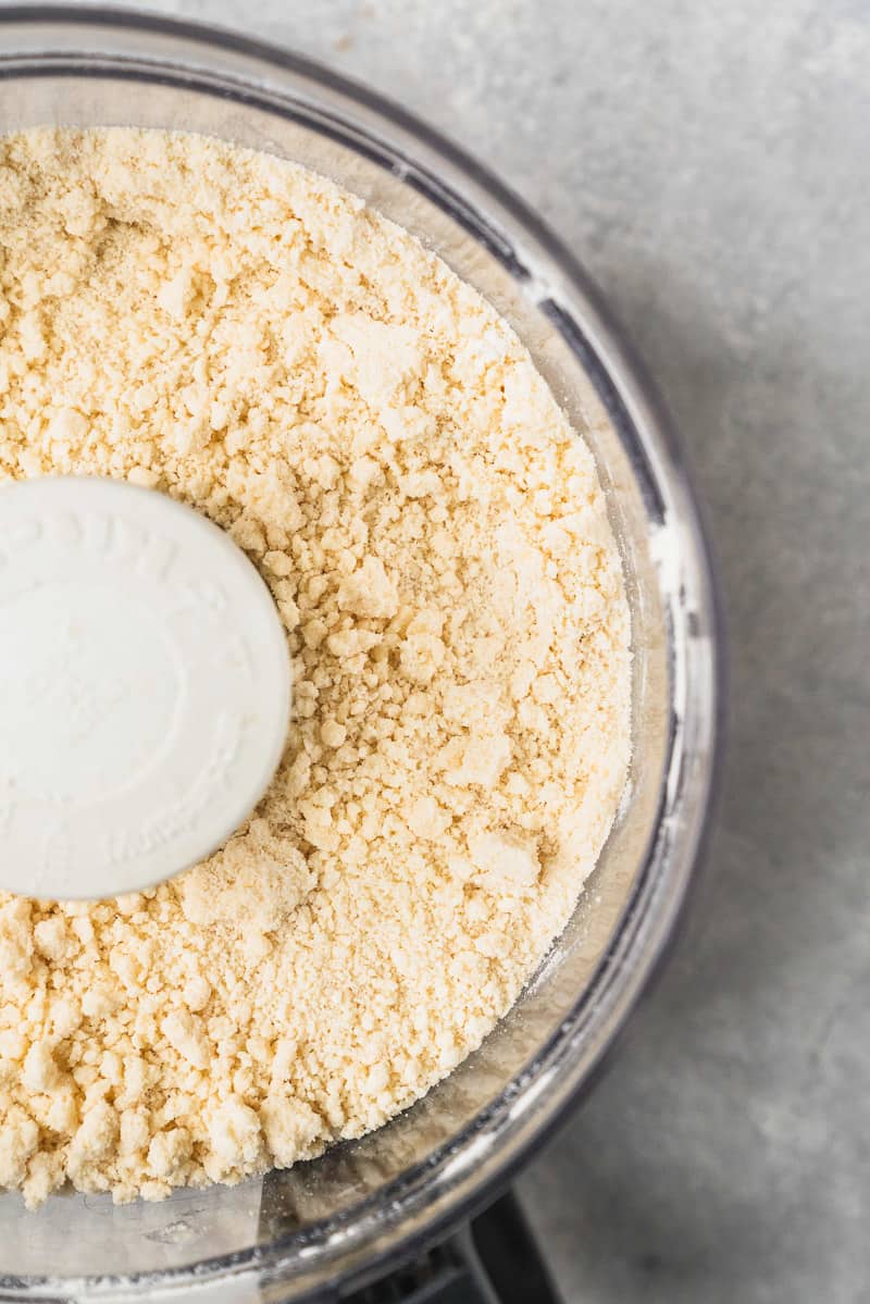 blended butter and flour in a food processor for buttermilk biscuits