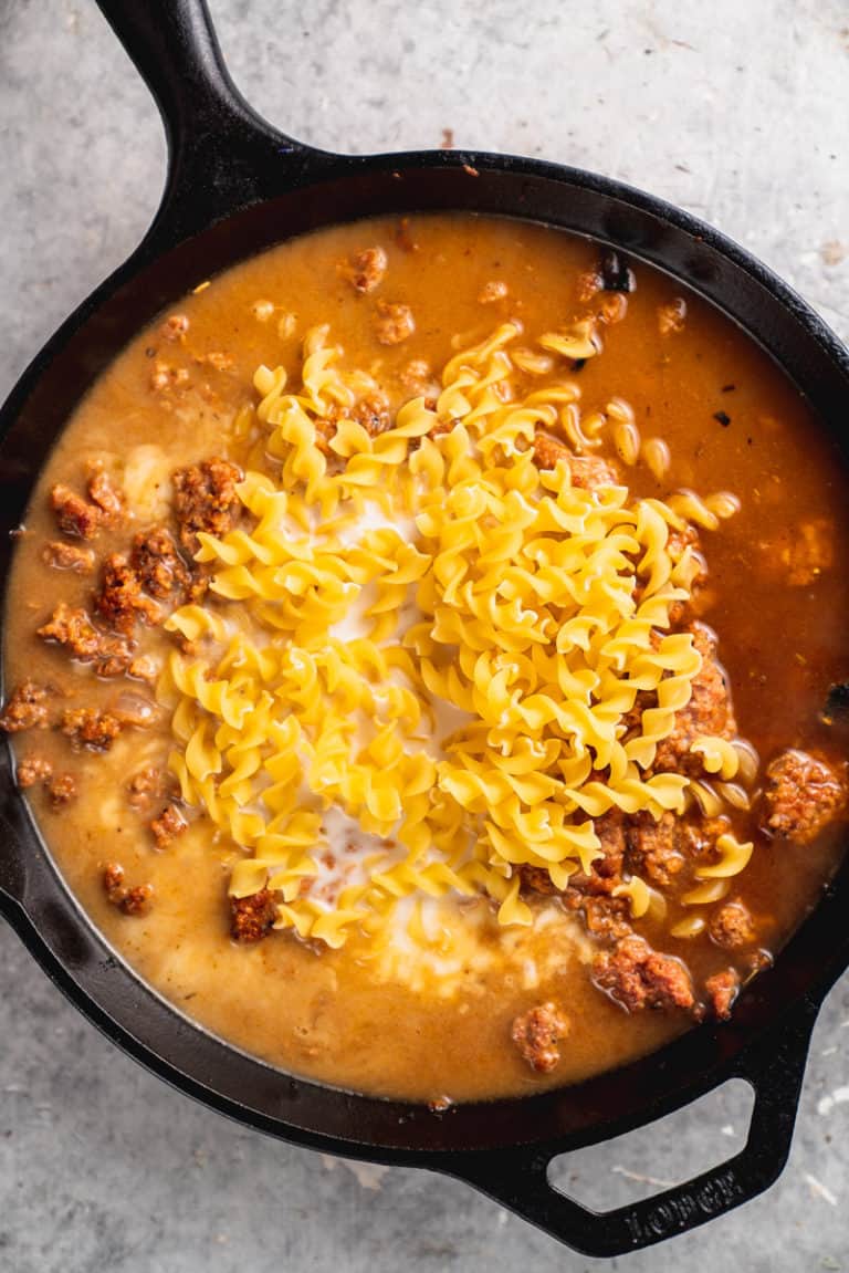 One Pot Vegan Hamburger Helper (Cheeseburger Pasta) Sweet Simple Vegan