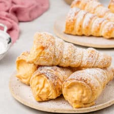 Pumpkin Cream Horns