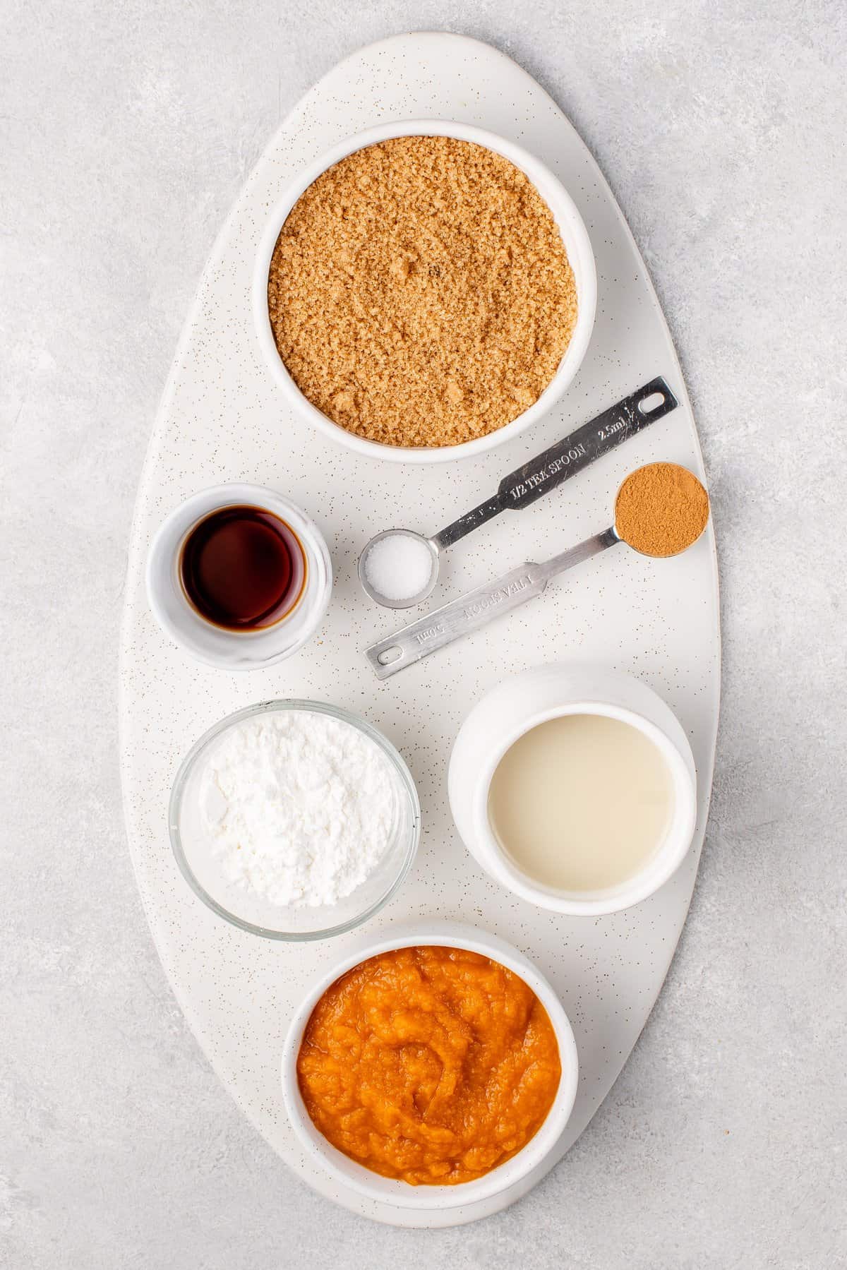 ingredients for pumpkin pie pudding