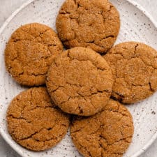 Vegan & Gluten-Free Ginger Molasses Cookies