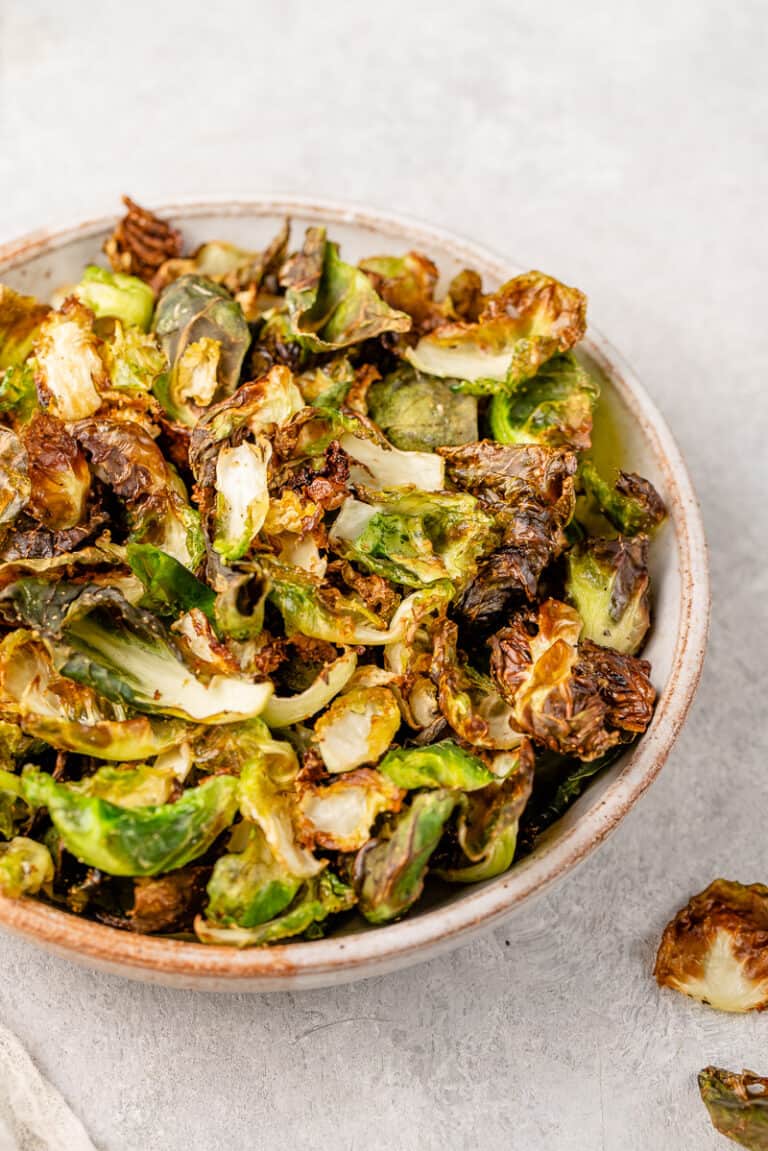 Air Fryer Brussels Sprout Chips Sweet Simple Vegan