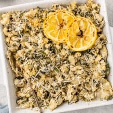 Baked Spinach-Artichoke Mac and Cheese