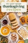 50+ easy vegan thanksgiving recipes pinterest image