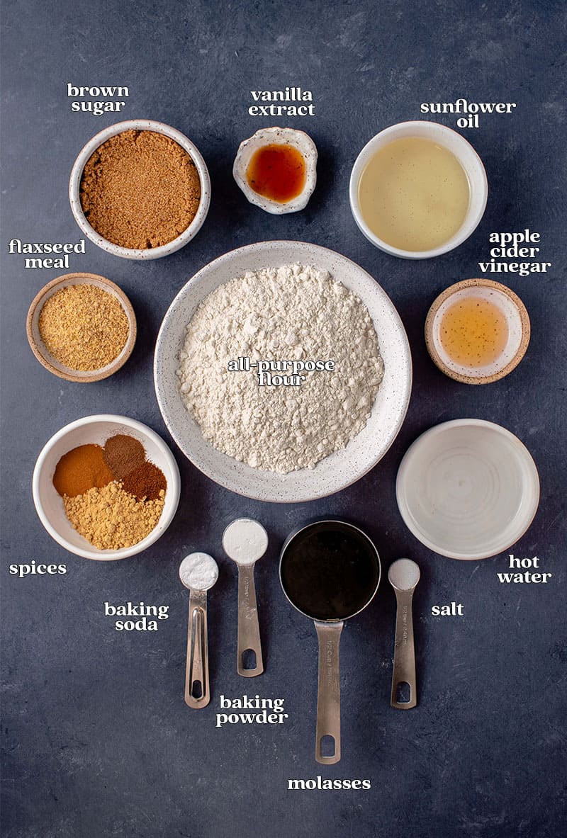 overhead shot of ingredients with text