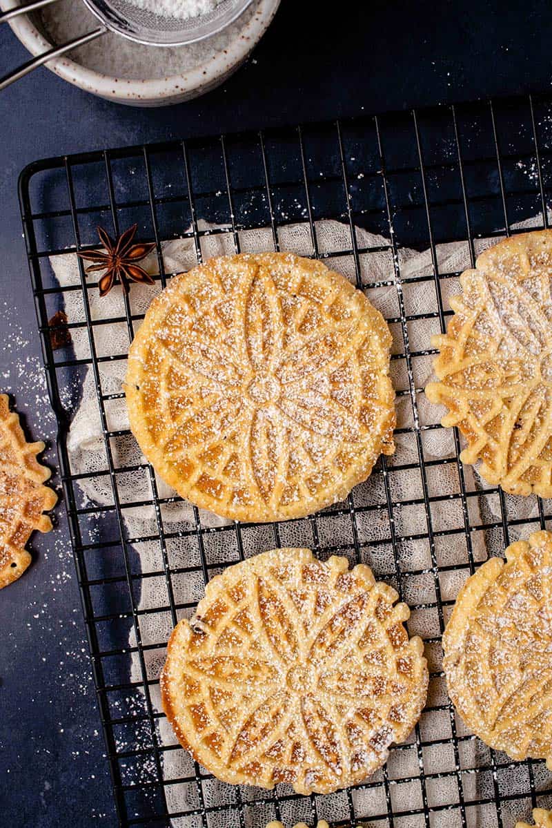 Vegan Anise Pizzelles - The Fresh Fig