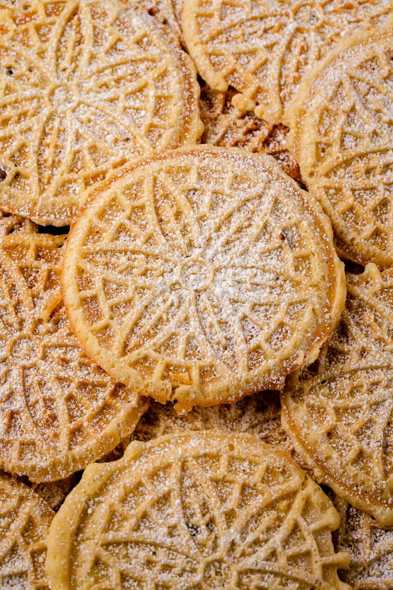 Vegan Anise Pizzelles - The Fresh Fig