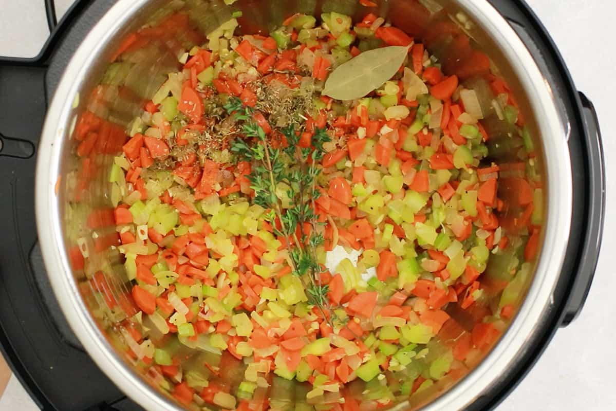 instant pot lentil soup step by step