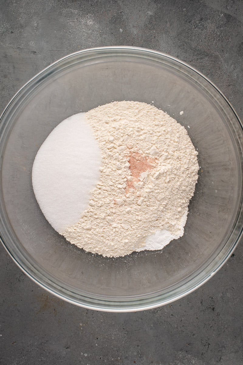 dry ingredients to siopao in bowl