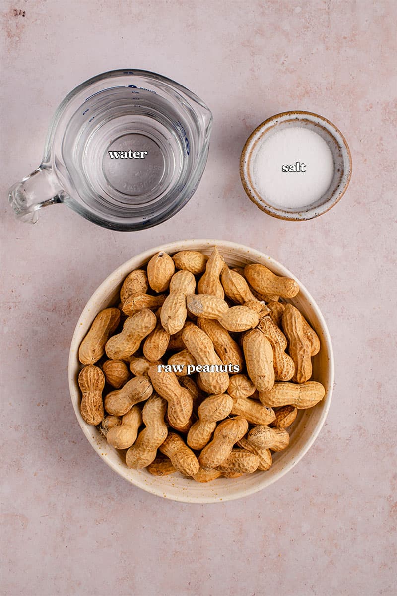 ingredients to make boiled peanuts (nilagang mani)