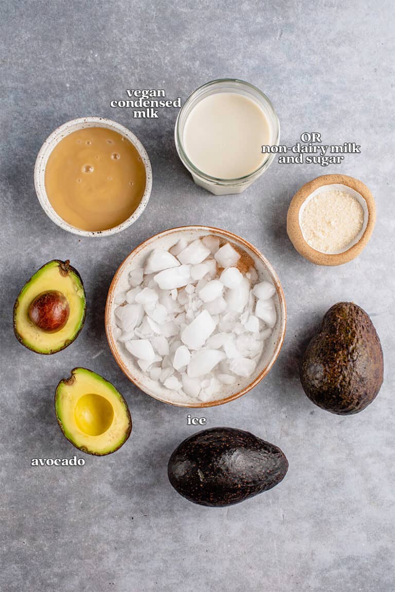 Avocado with Condensed Milk Sweet Simple Vegan