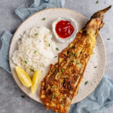 Tortang Talong (Filipino Eggplant omelette)