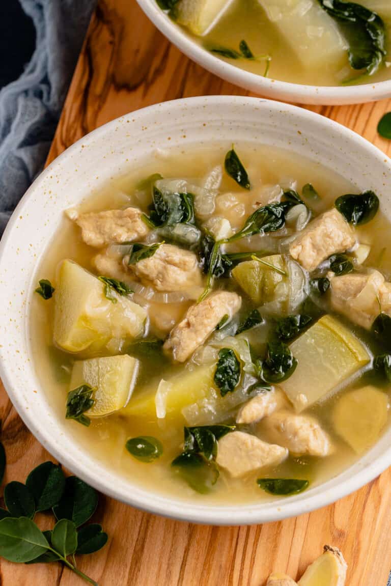 Vegan Tinolang Manok (Chicken Tinola) - Sweet Simple Vegan