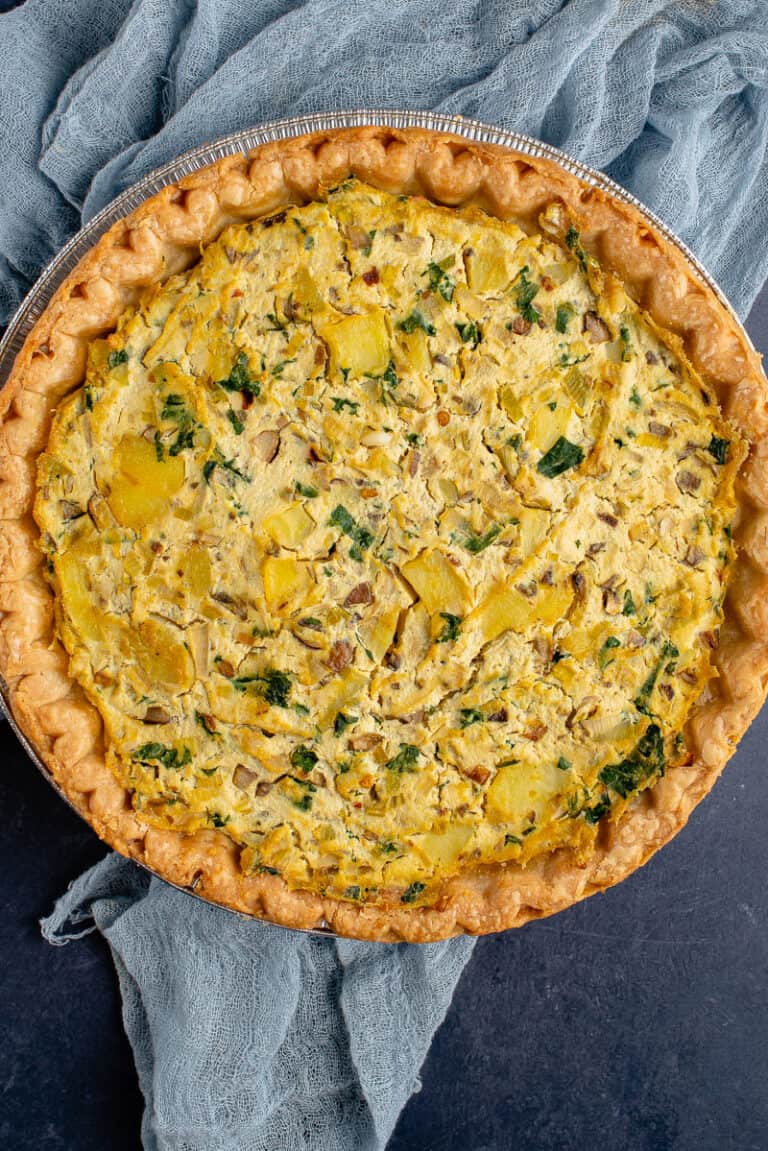 Potato & Leek Tofu Quiche Sweet Simple Vegan