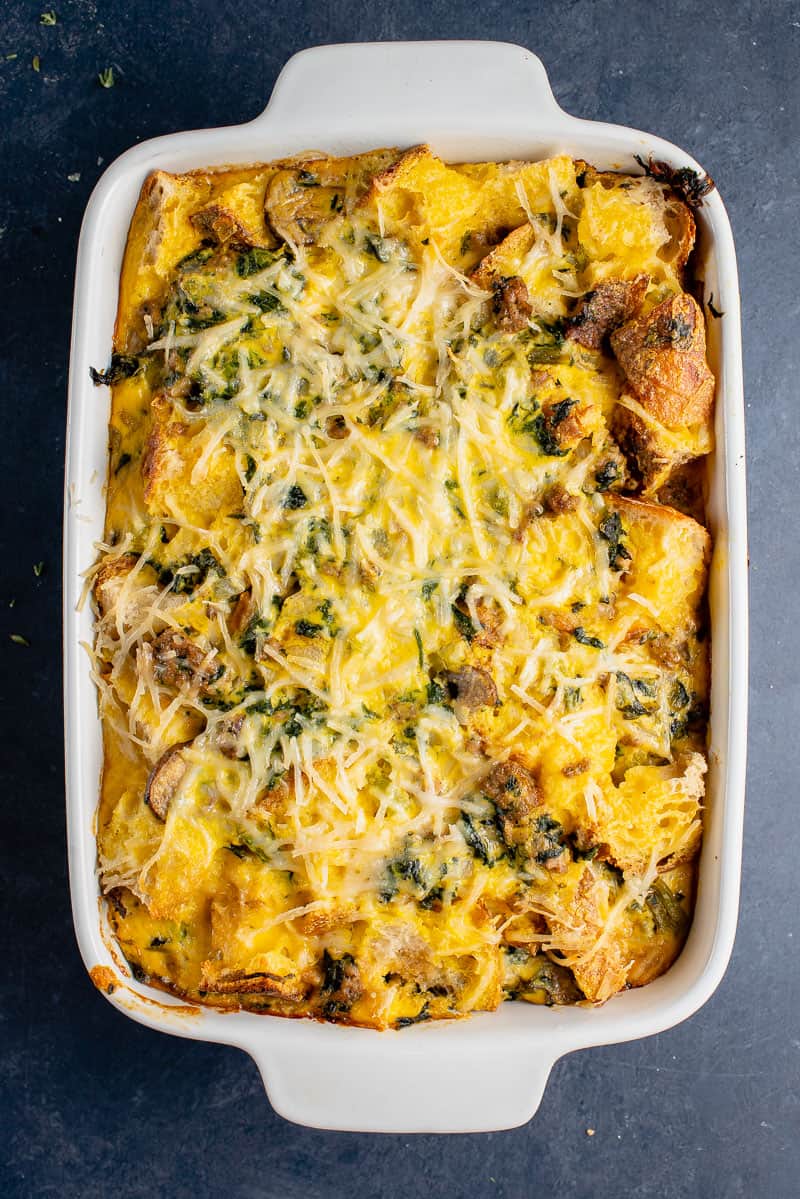 Vegan Strata | Make-Ahead Holiday Breakfast Casserole