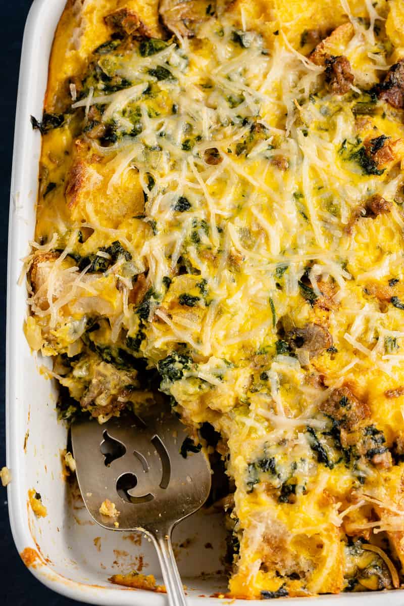 Vegan Strata | Make-Ahead Holiday Breakfast Casserole