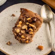 Chocolate Peanut Butter Protein Baked Oatmeal Recipe