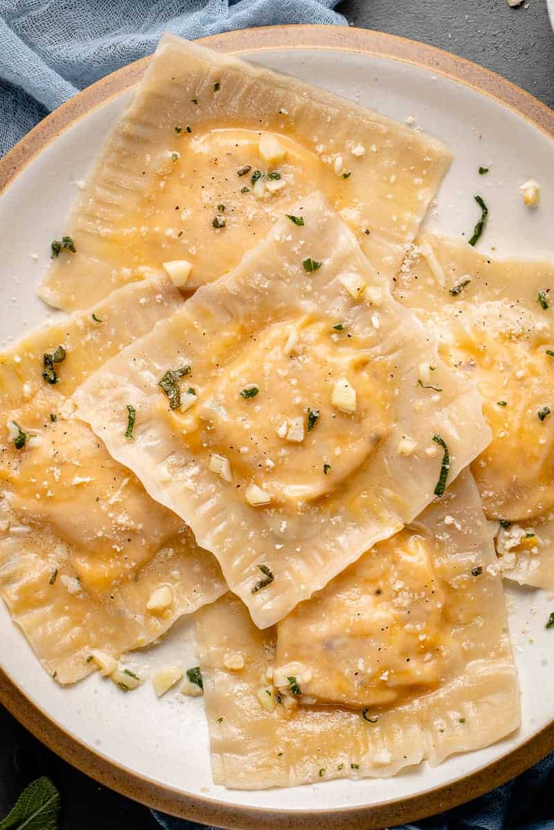Easy Butternut Squash Ravioli - Sweet Simple Vegan
