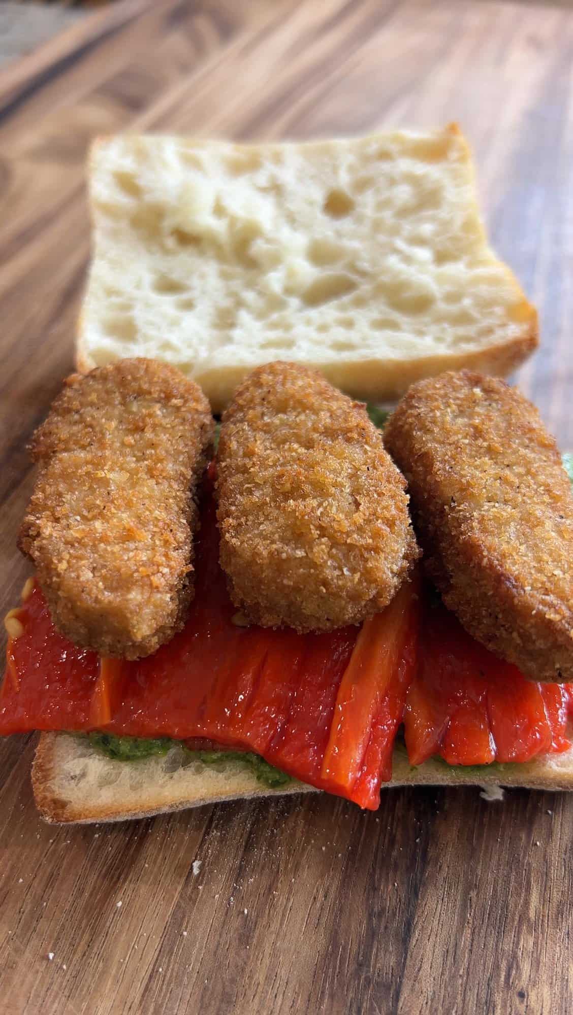 Vegan Chicken Pesto Sandwich (Lazy Trader Joe's Meal) Sweet Simple Vegan