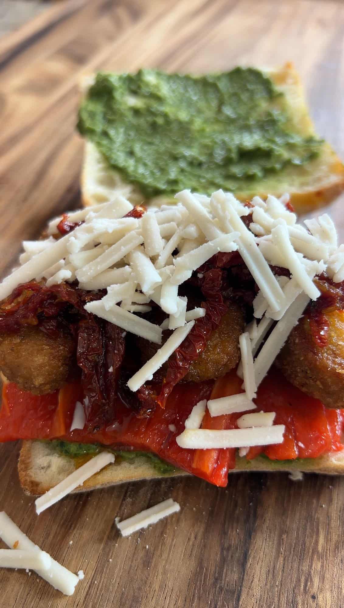 Vegan Chicken Pesto Sandwich (Lazy Trader Joe's Meal) Sweet Simple Vegan