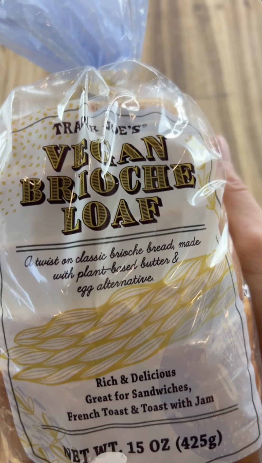 trader joe's vegan brioche loaf