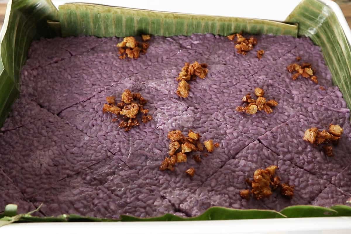 Ube Biko Recipe - Sweet Simple Vegan