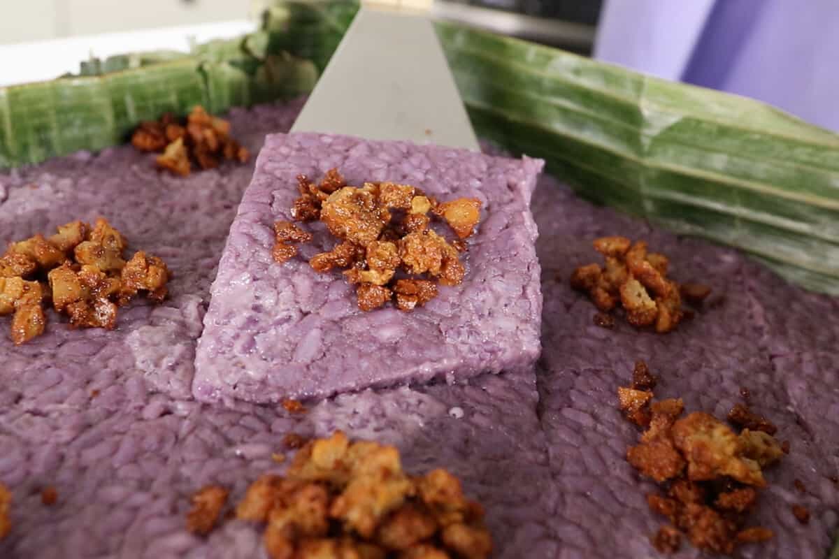 Ube Biko Recipe - Sweet Simple Vegan