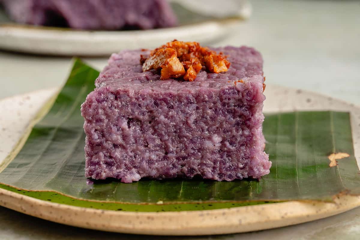 Ube Biko Recipe - Sweet Simple Vegan