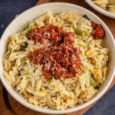 Spring Orzotto Recipe (Vegan)