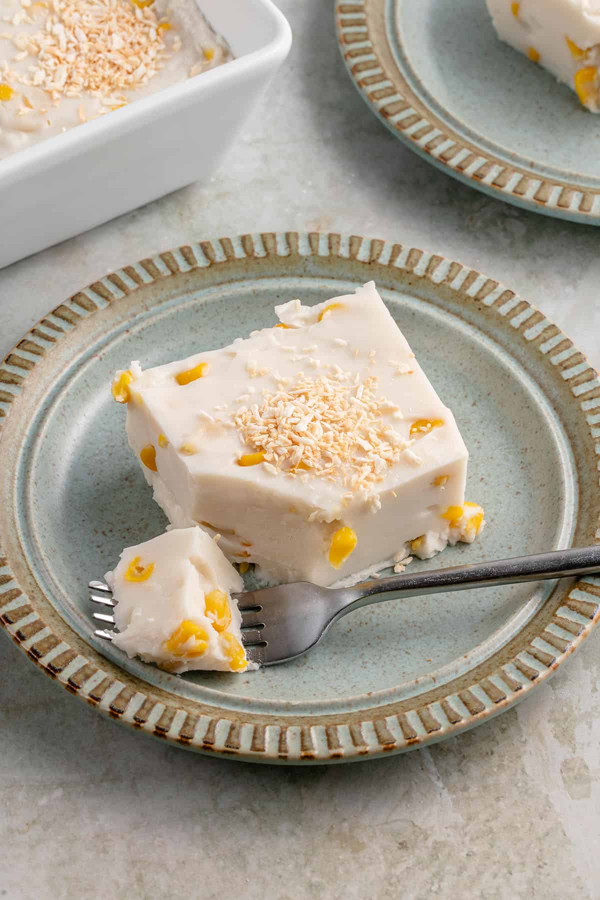 Vegan Maja Blanca (Filipino Coconut Pudding) - Sweet Simple Vegan