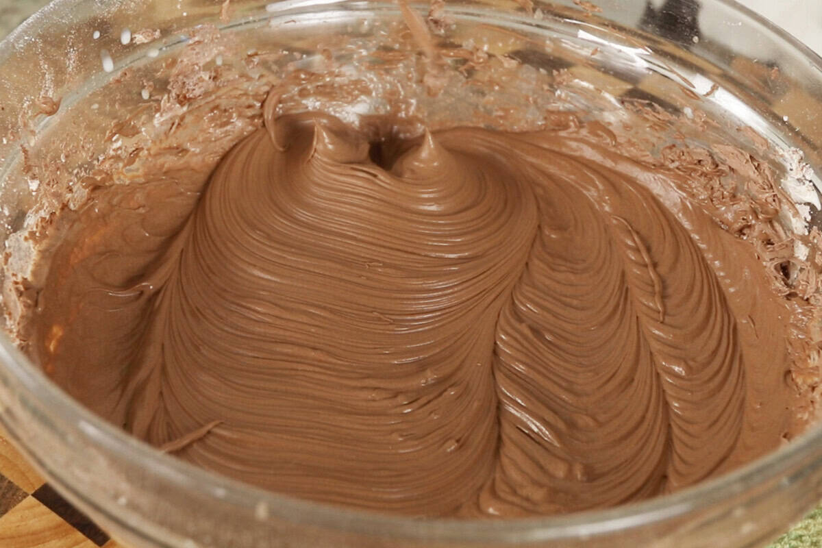 whipped frosting in a bowl