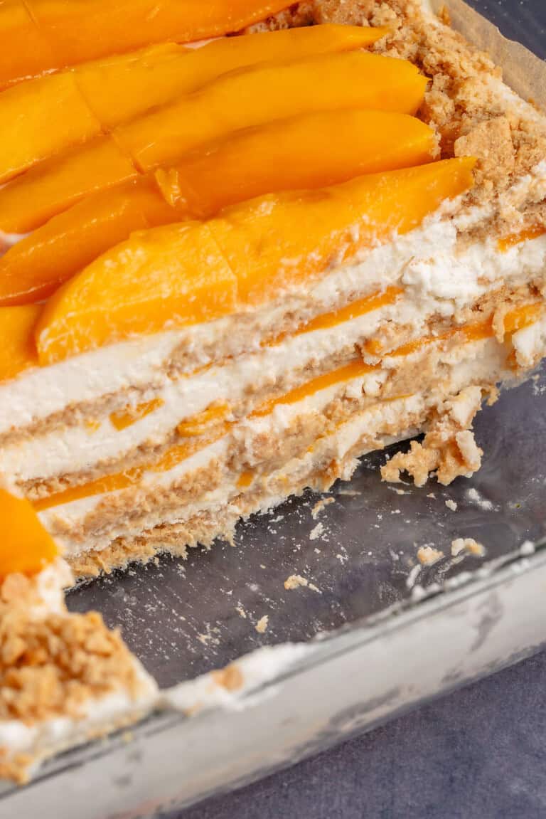 Vegan Filipino Mango Float - Sweet Simple Vegan