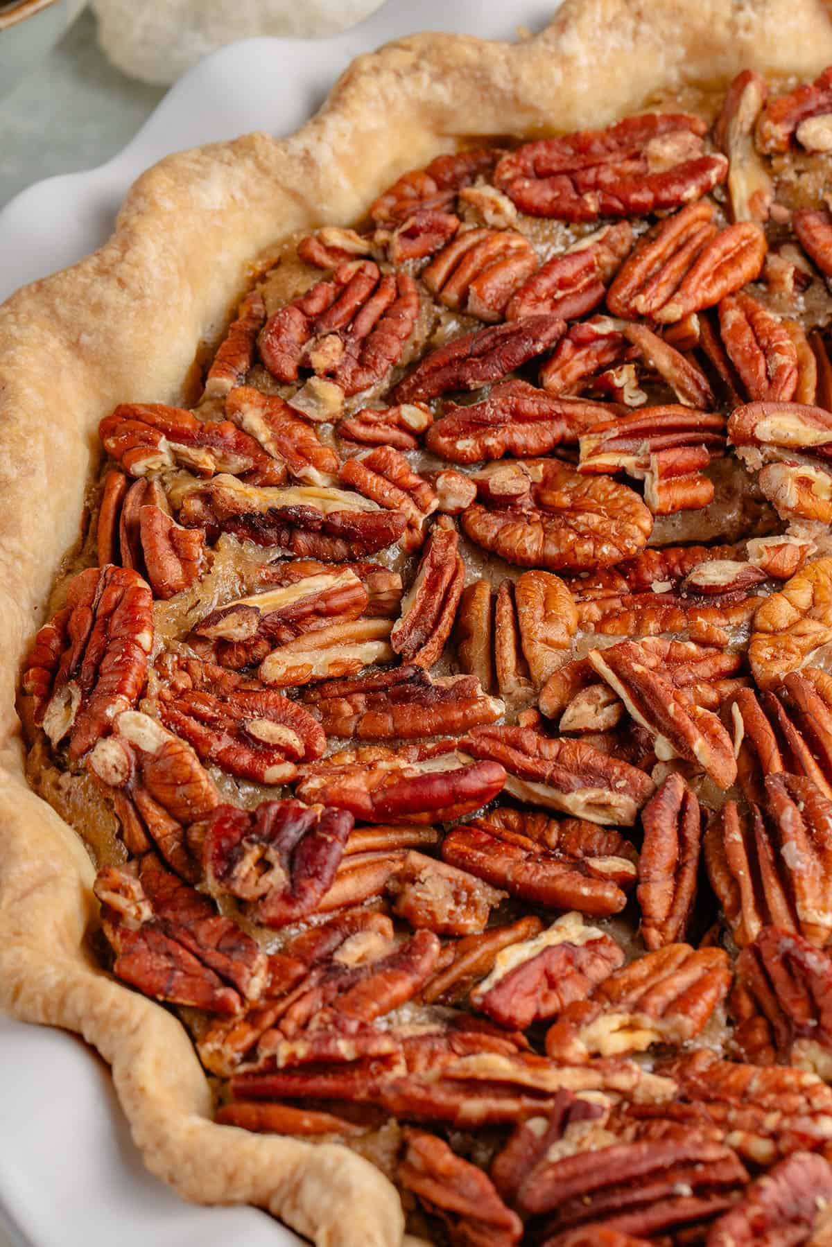 baked classic vegan pecan pie