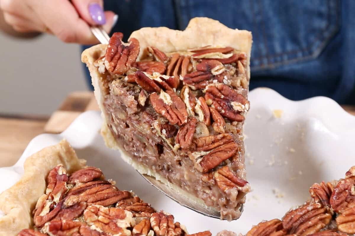 slice of pecan pie