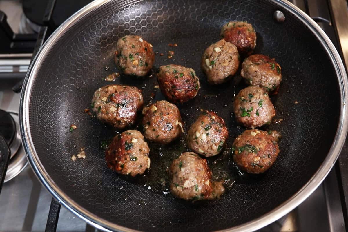 pan fried meatballs