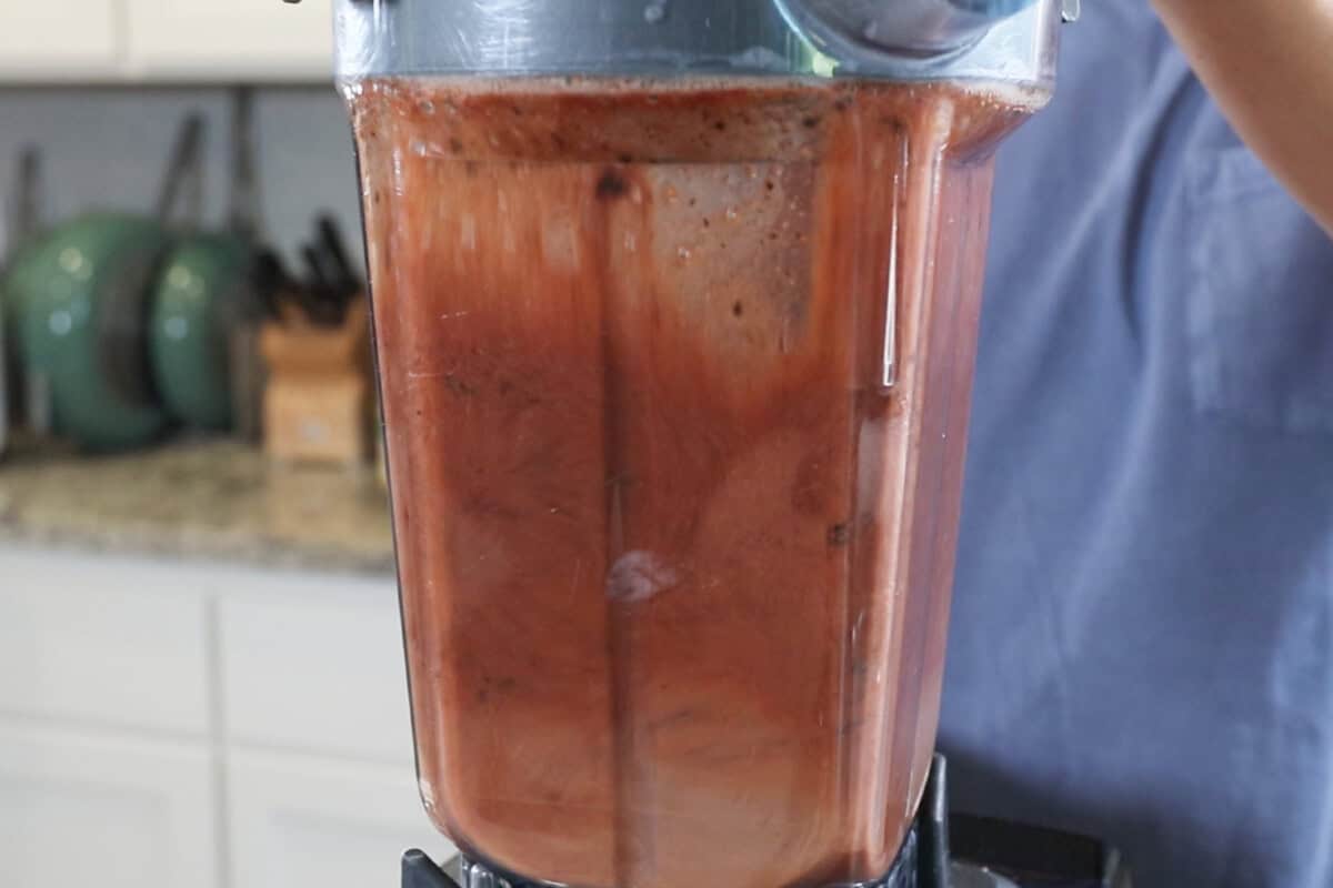 blending marinade for tofu salmon