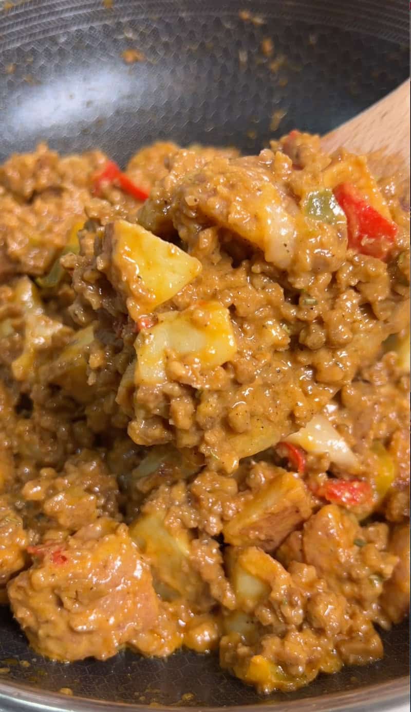 scoop of filling