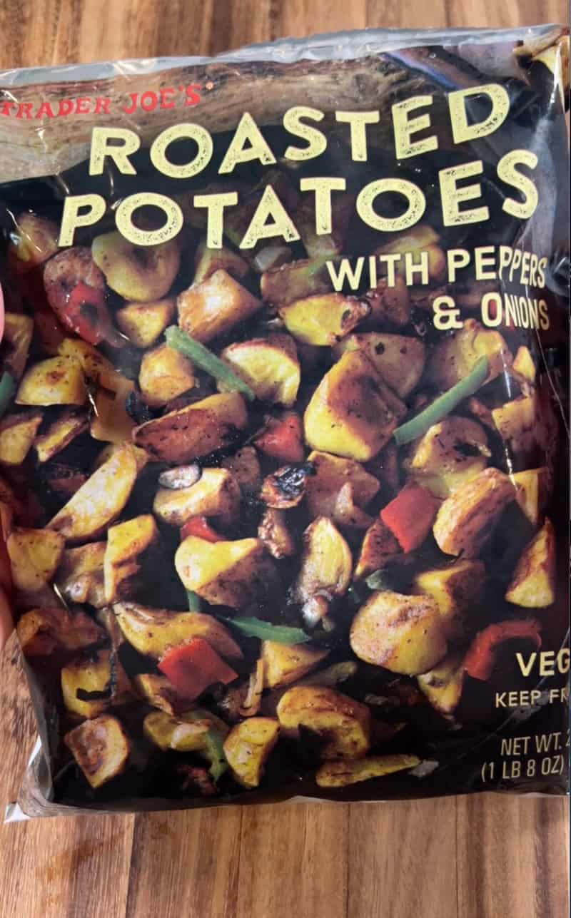 roasted potatoes with peppers and onions