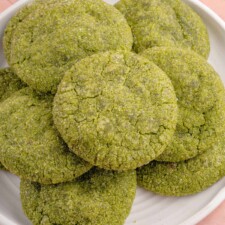 Vegan Matcha Sugar Cookies