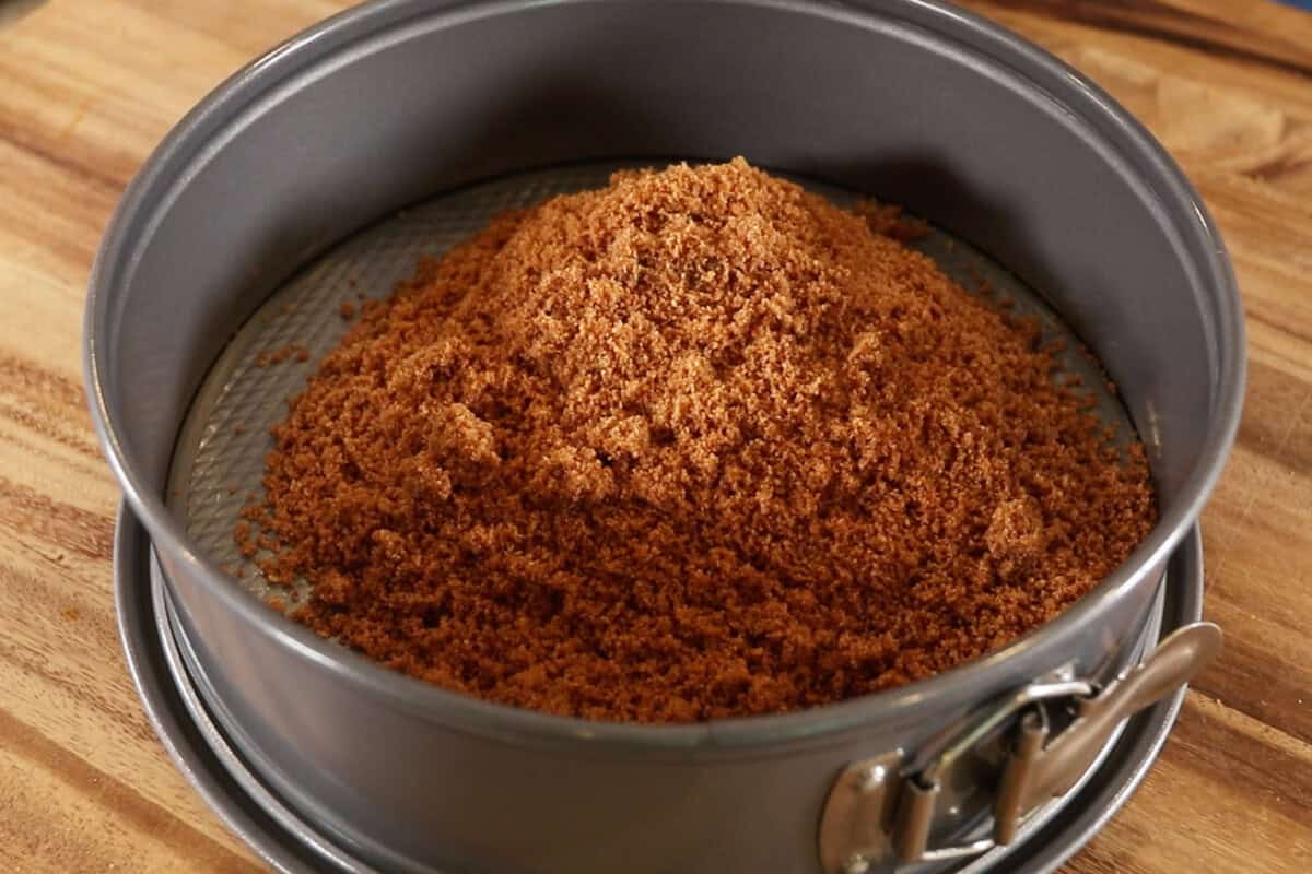 adding crust to springform pan