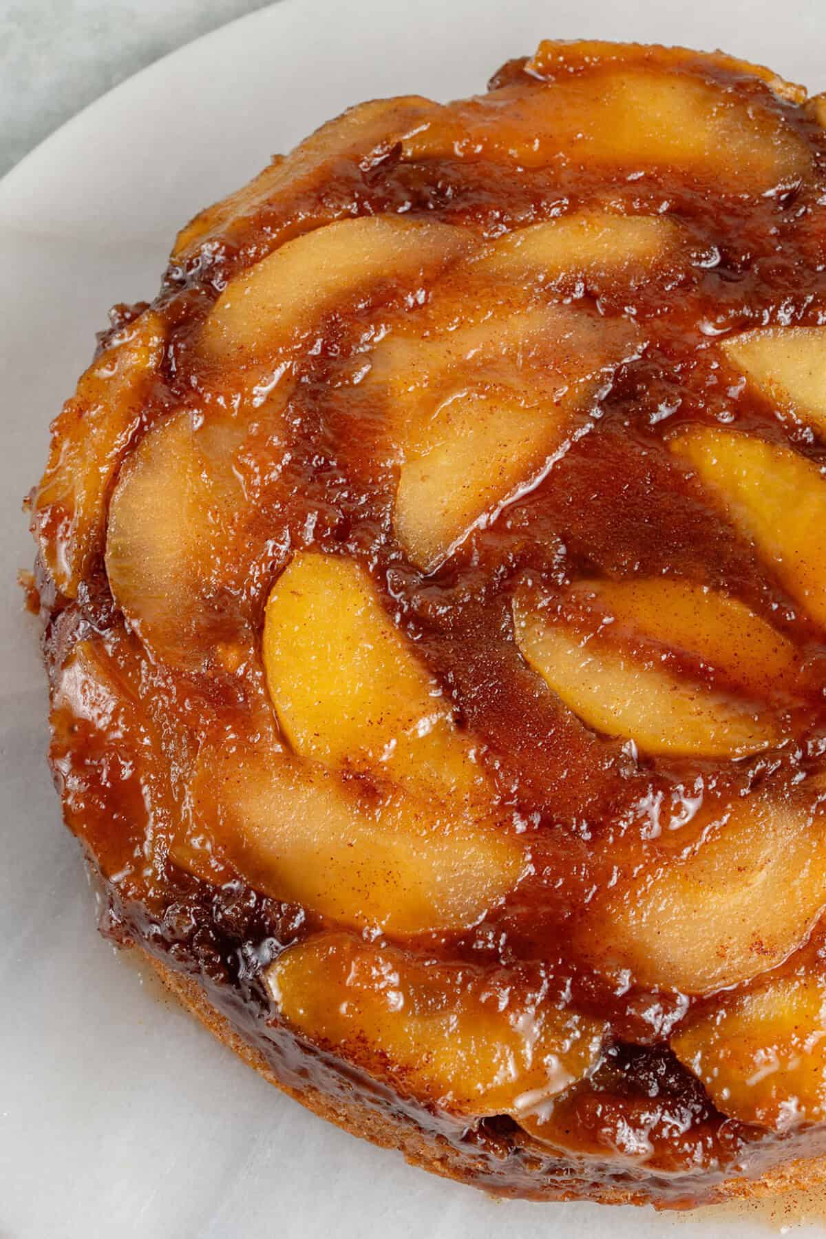 whole caramel apple upside down cake