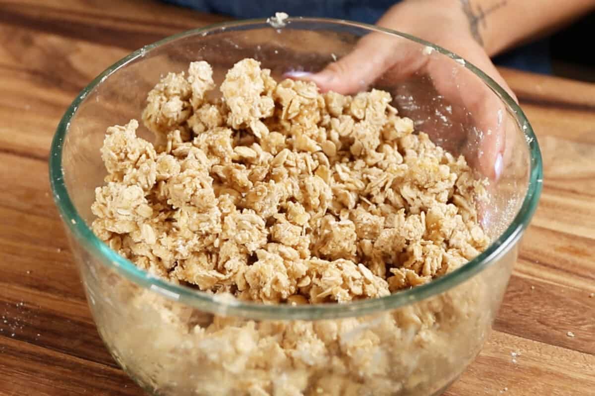 mixed crumble topping
