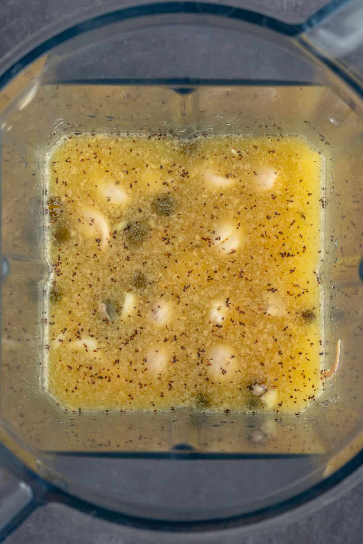 all ingredients added to blender